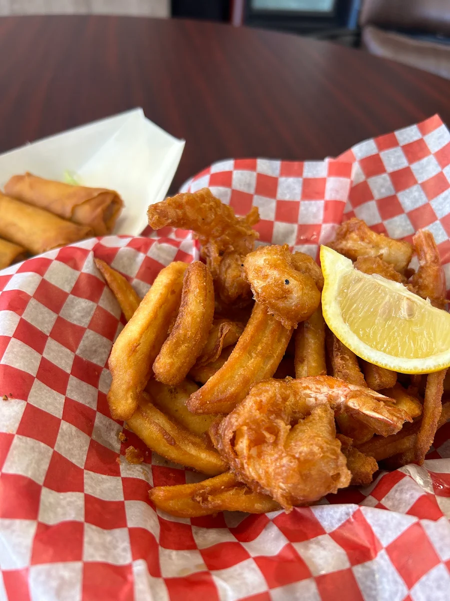 Shrimps 8pcs and Chips, The Burger Mechanic - The English Fish and Chips Shop