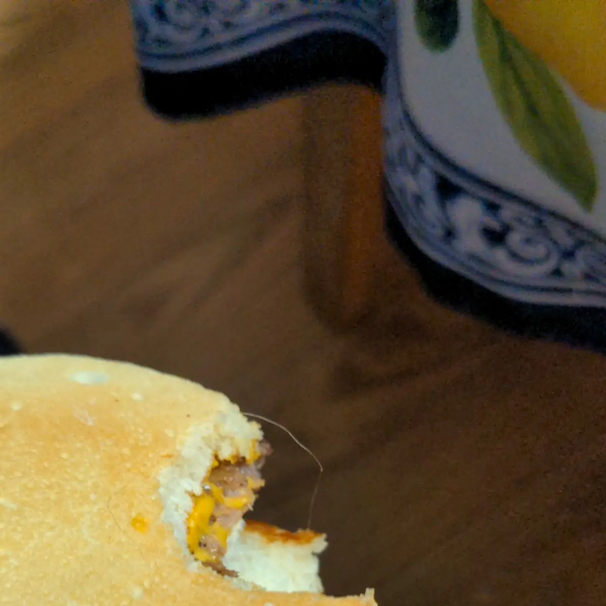 Hair in Cheeseburger
