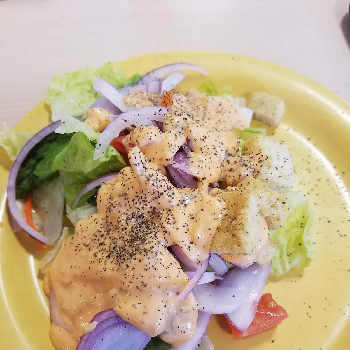 Salad with Thousand Island Dressing