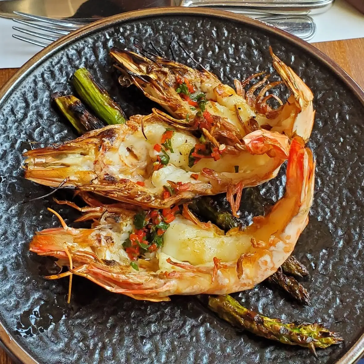 Grilled Tiger Prawns