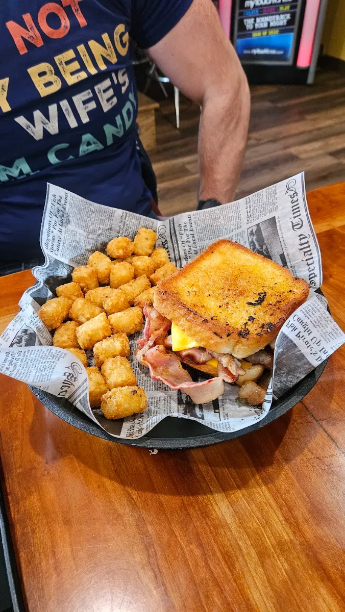 Three Little Pigs Sandwich & Tater Tots
