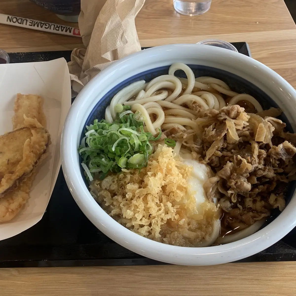 Beef Udon Noodles with Egg