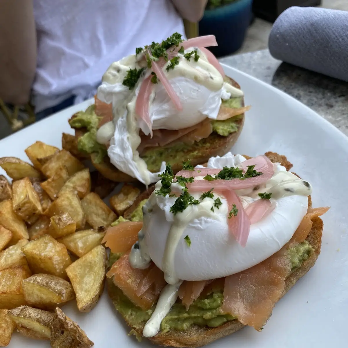 Smoked Salmon & Avocado Benedict