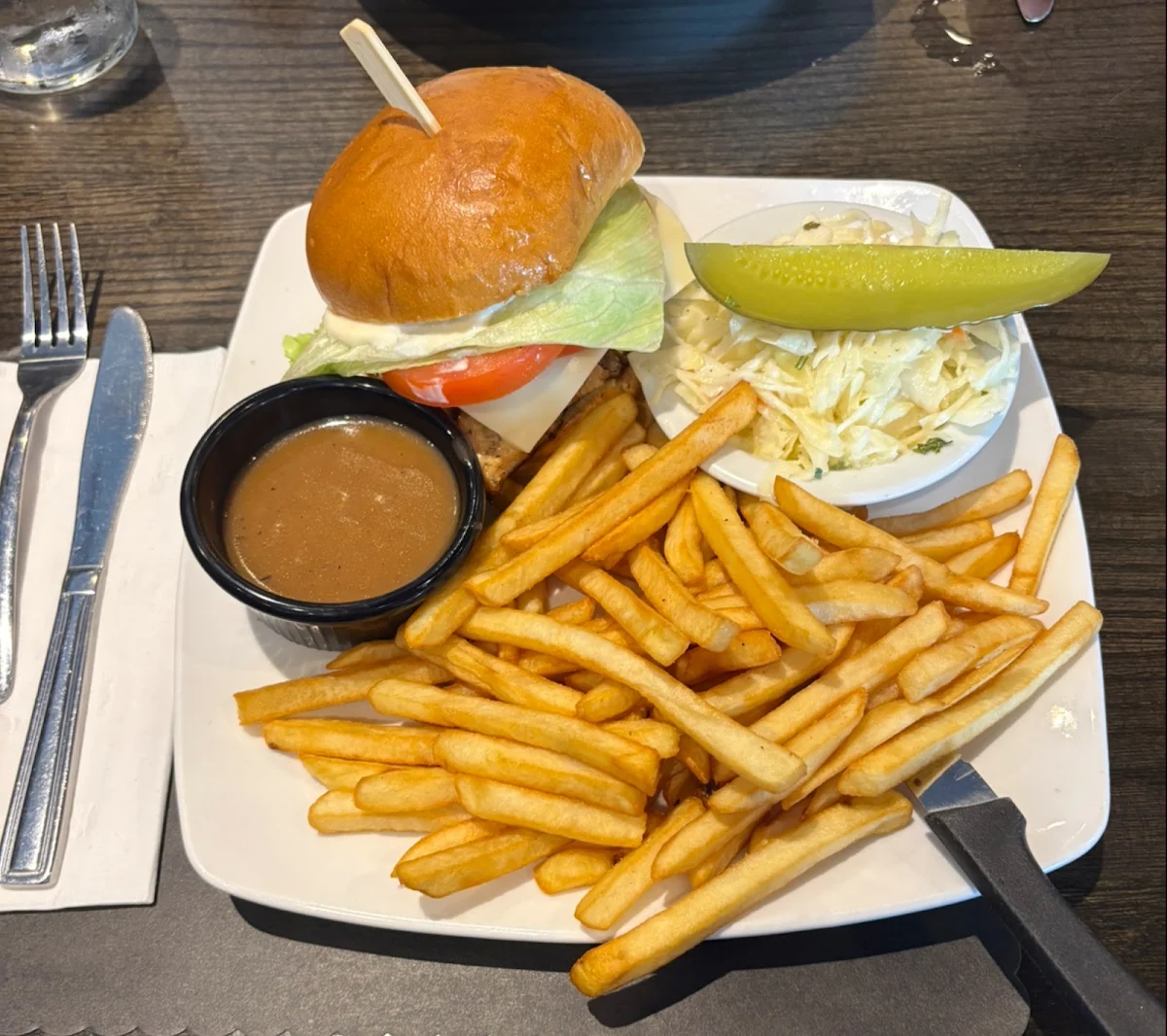 Burger Au Poulet Grillé