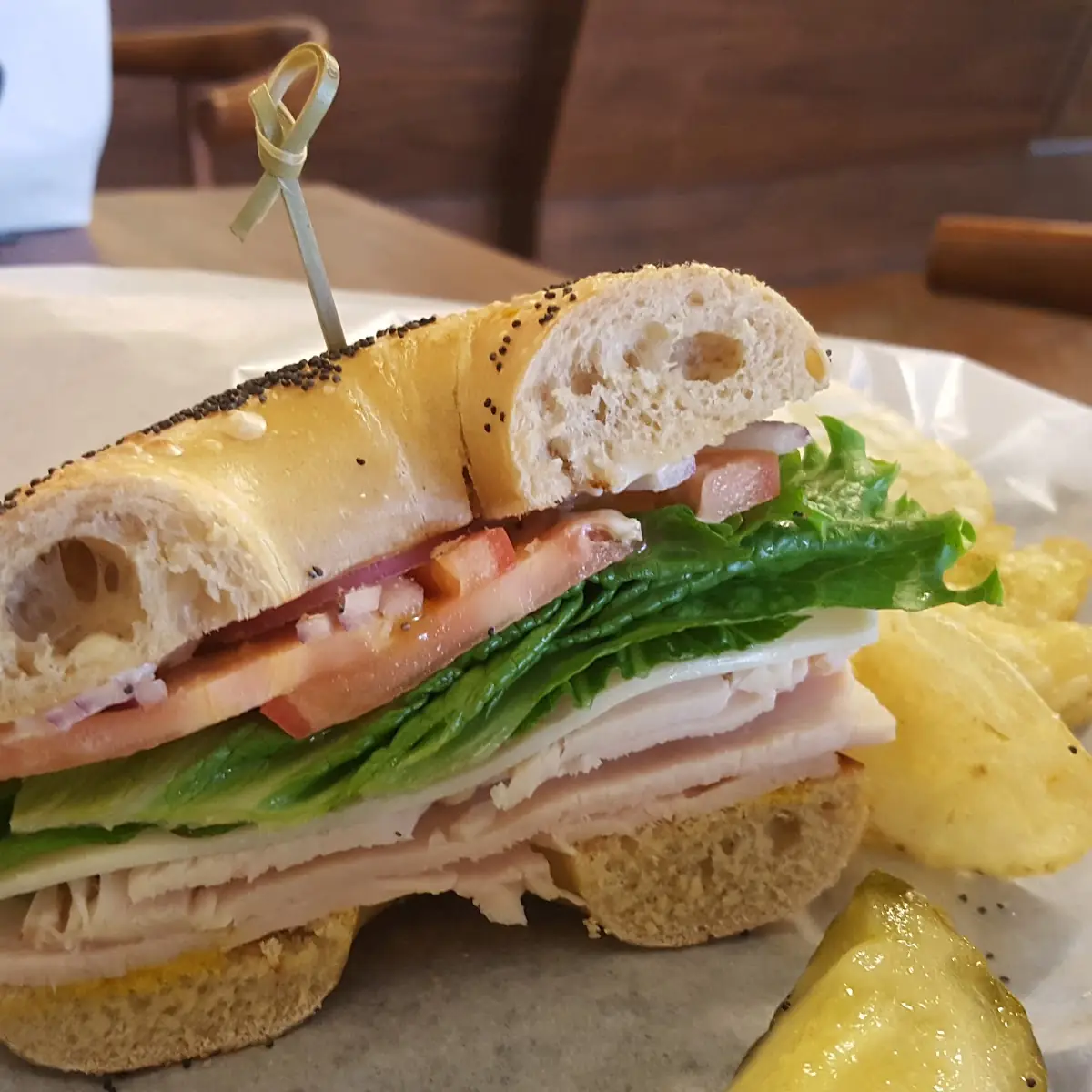 Turkey Bagel Sandwich