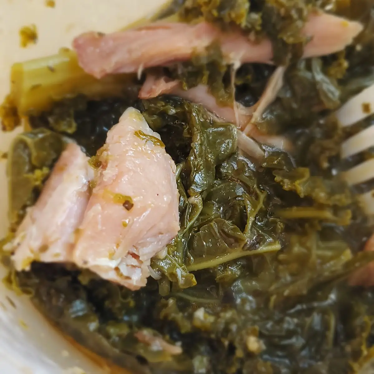 Kale with Smoked Turkey