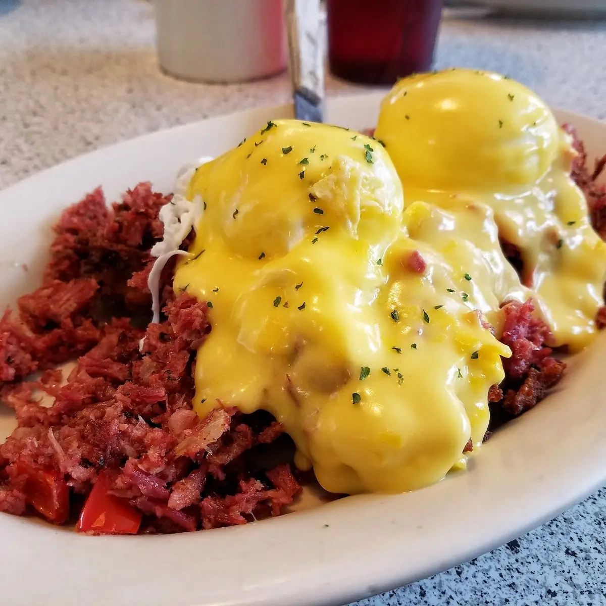 Corned Beef Hash Benedict