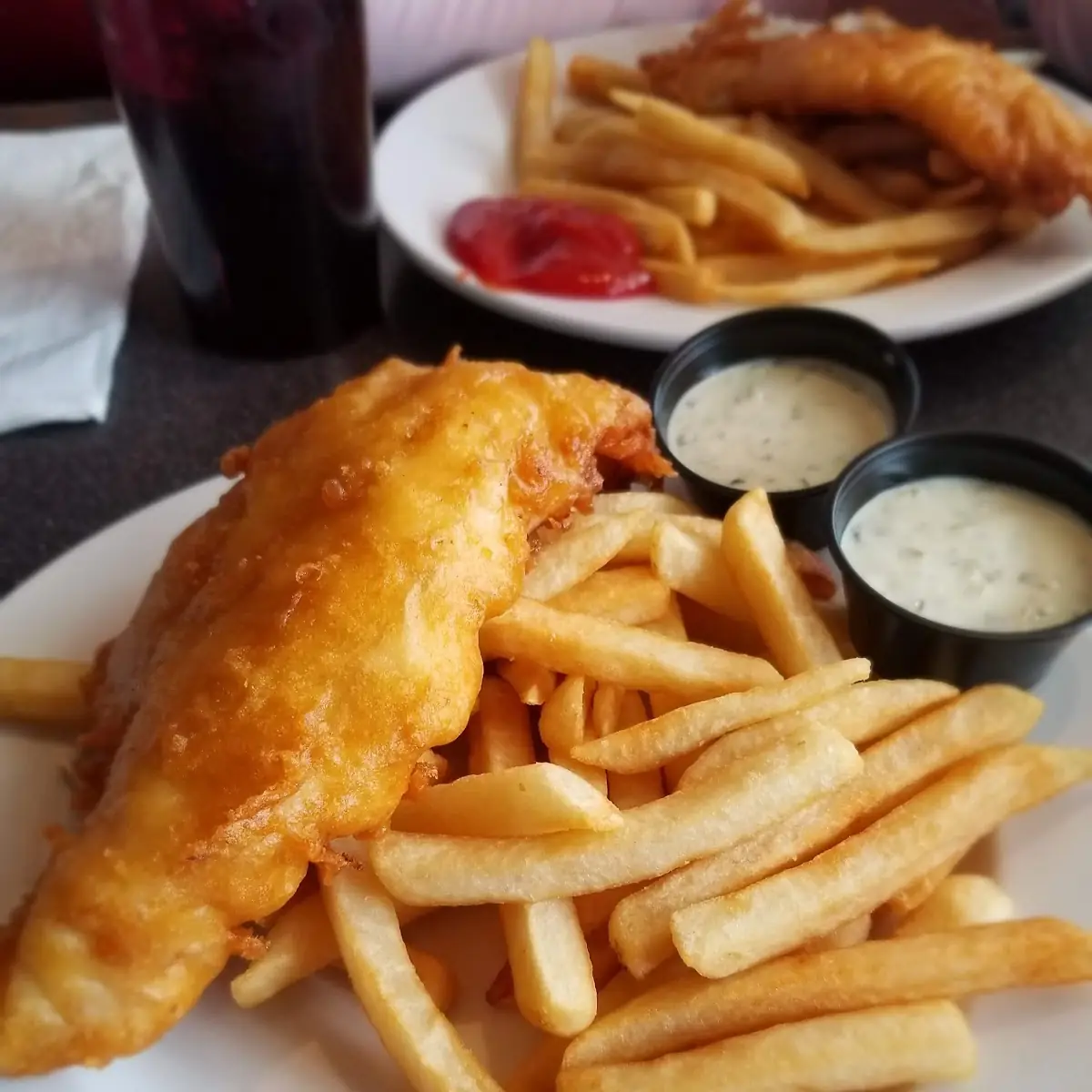 Dry Battered Fish & Chips