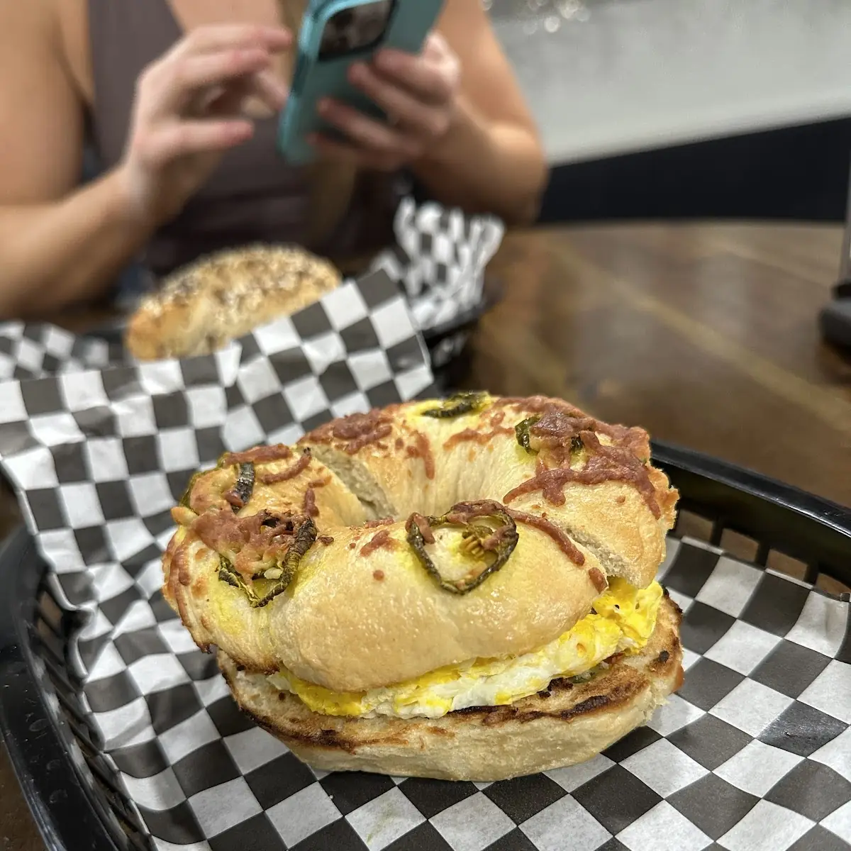 Bagel With Jalapeno Cream Cheese