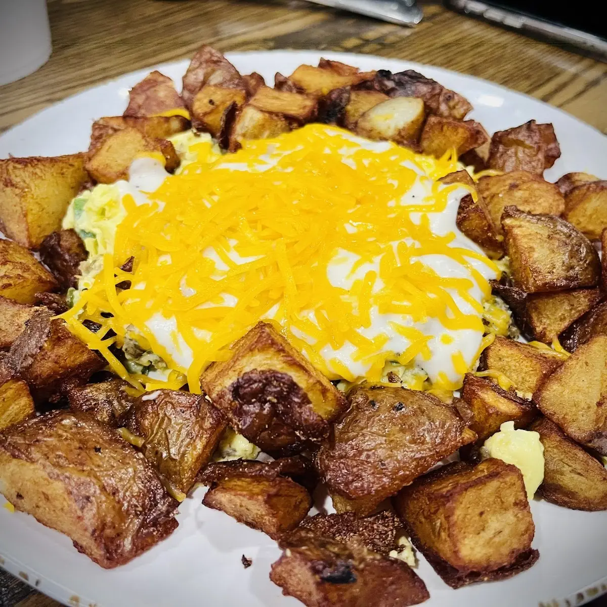 Scrambled Eggs and Sweet Potatoes