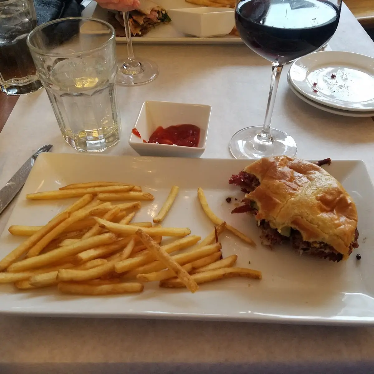 Burger and Fries