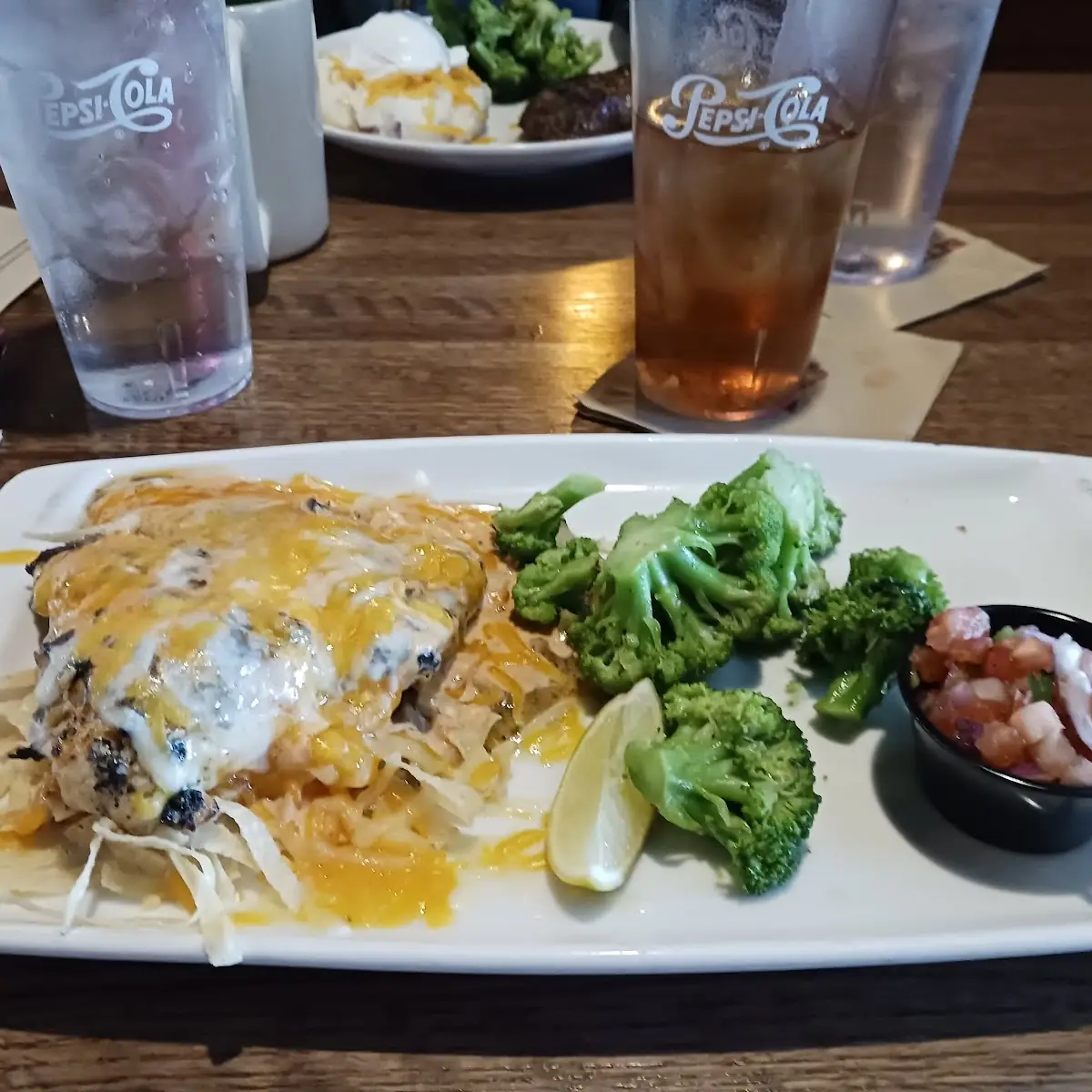 Fiesta Lime Chicken with Steamed Broccoli