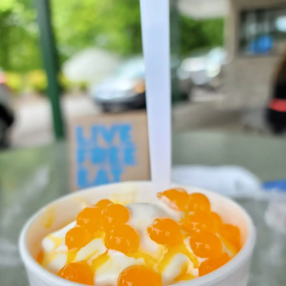 Orange Cloudsicle Slush Float