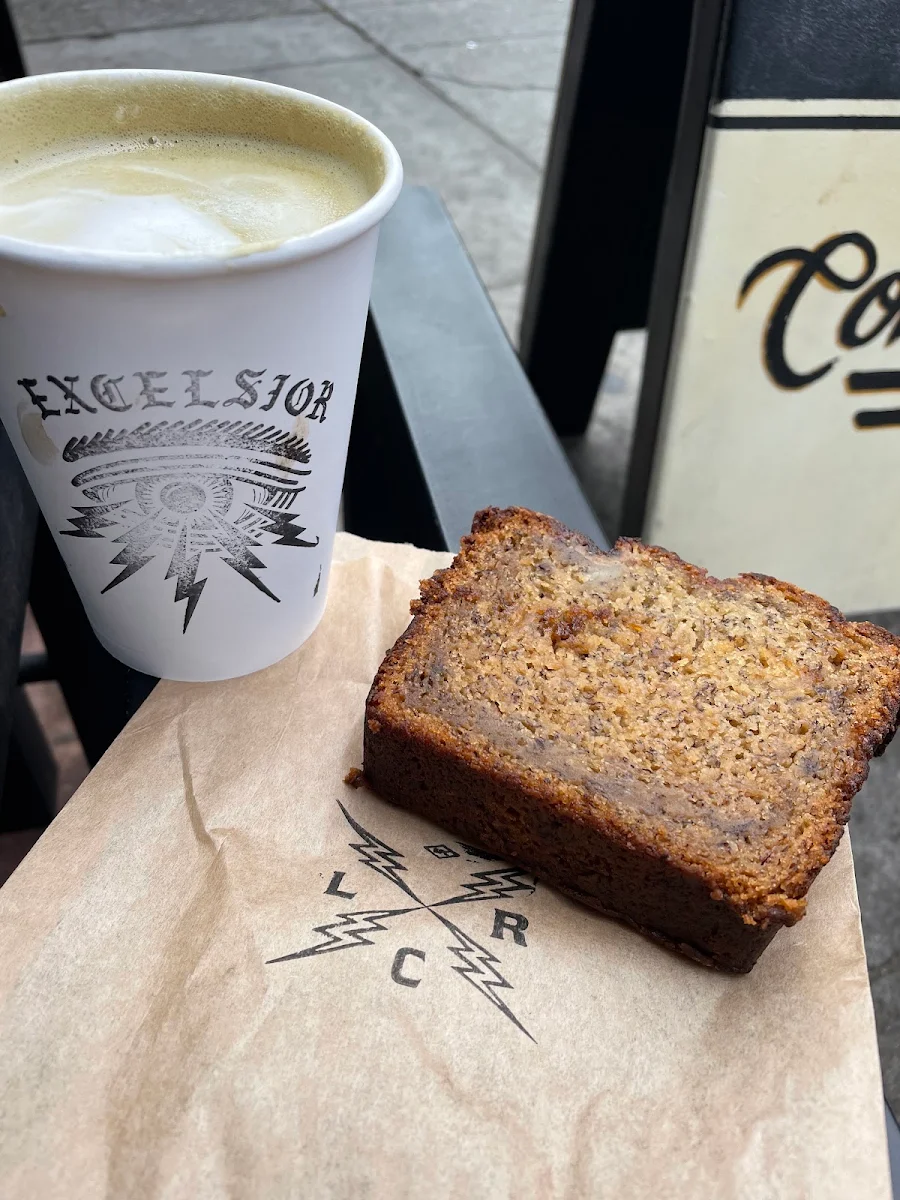 Latte and Banana Bread