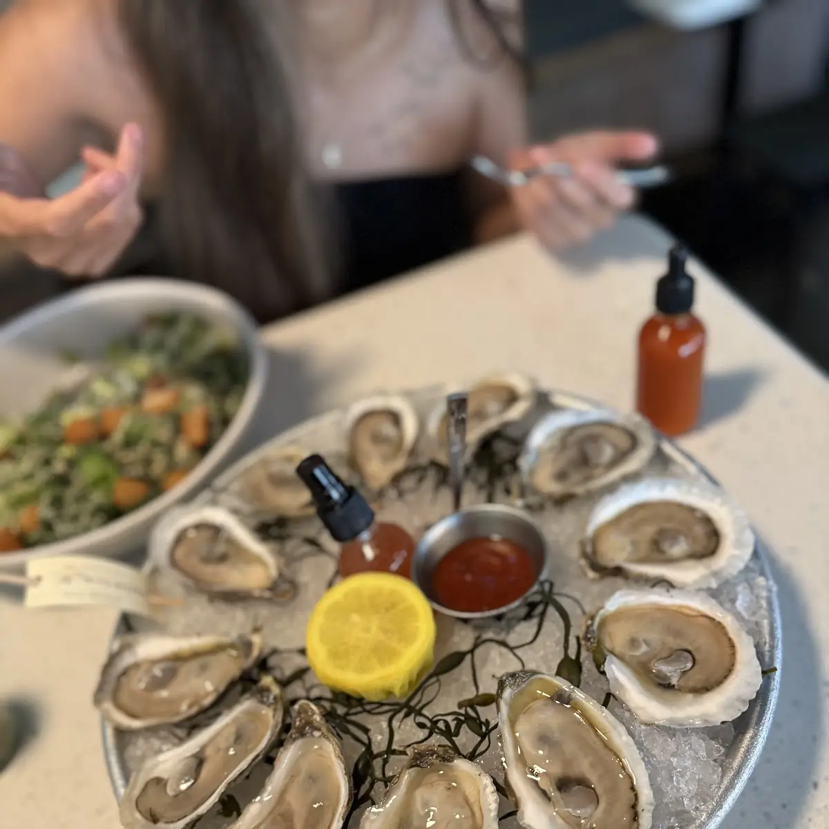 Fresh Oysters with Dipping Sauces