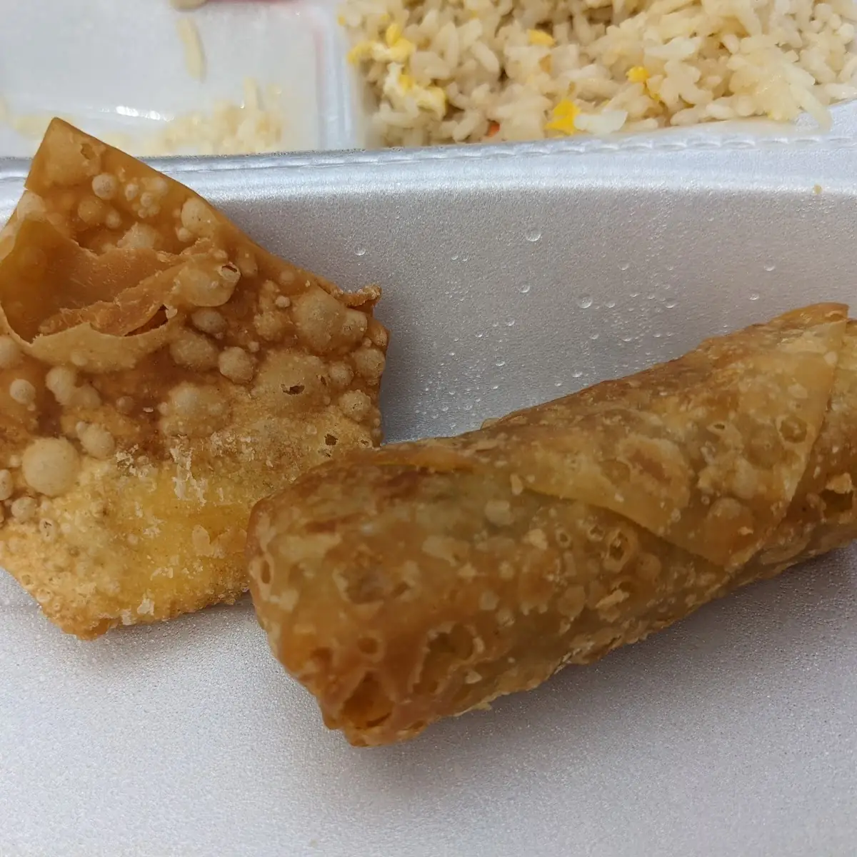 Crab Rangoon and Egg Rolls
