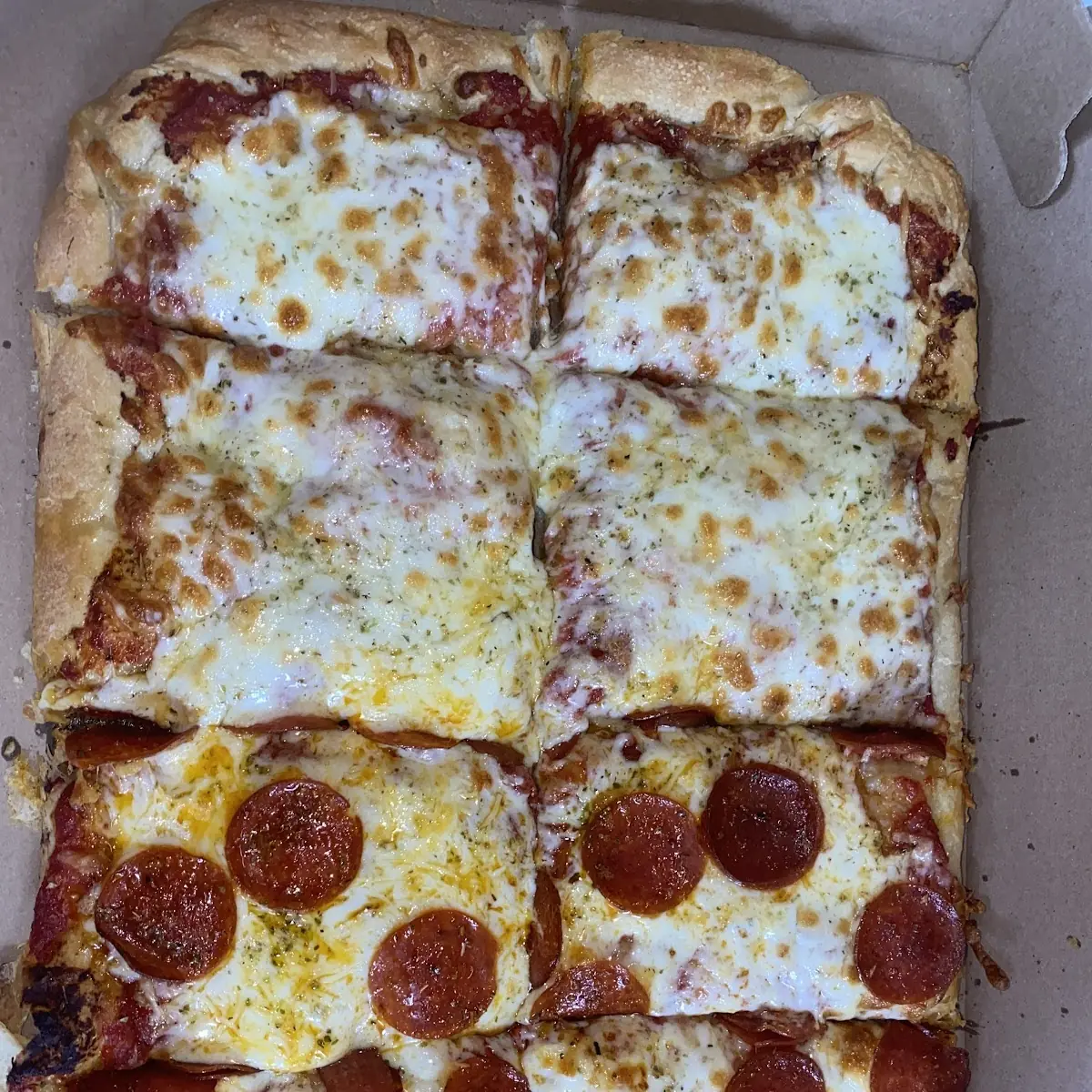 Sheet of Cheese Pizza