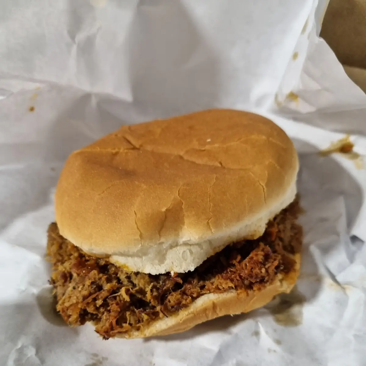 Pulled Pork Sandwich with Sauce