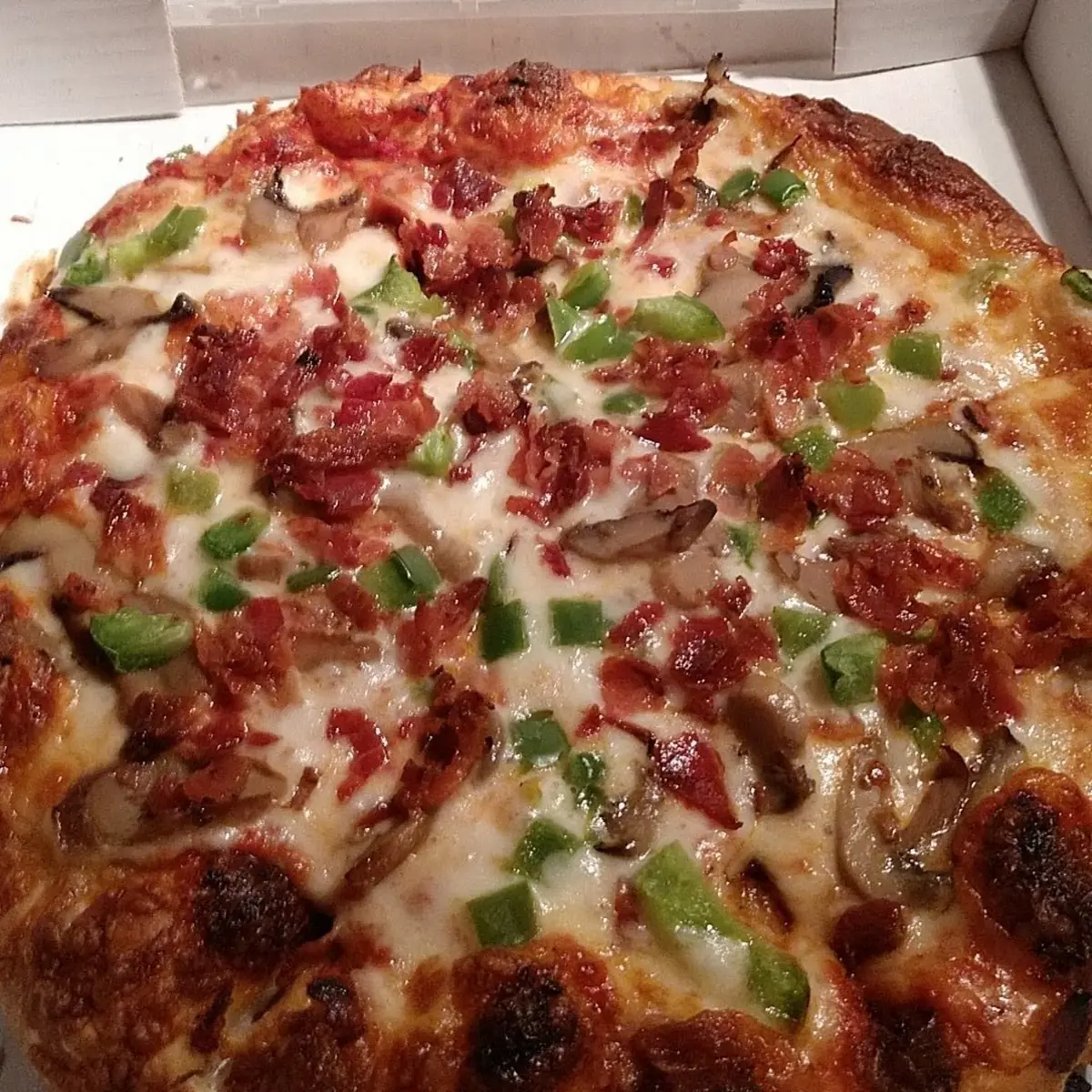 Green Peppers and Mushrooms