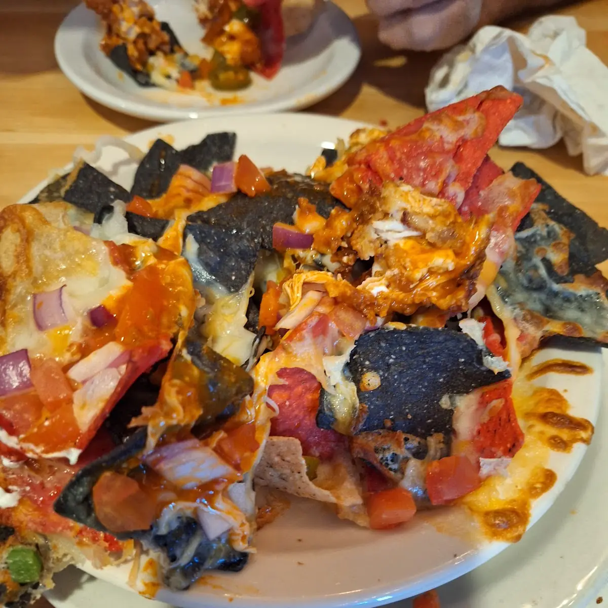 Pulled Pork Nachos with Cheese
