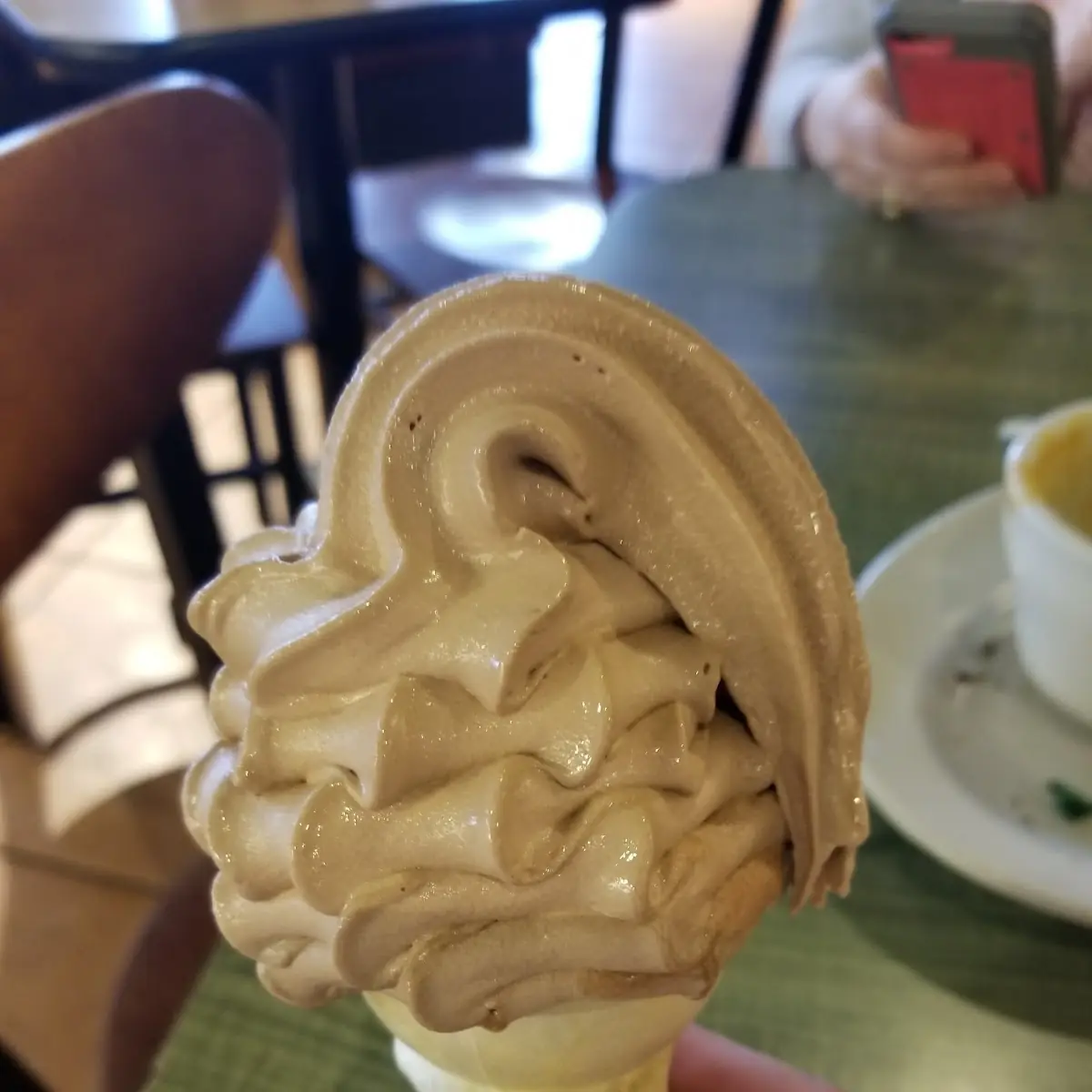 Complimentary Soft Serve Ice Cream Cone