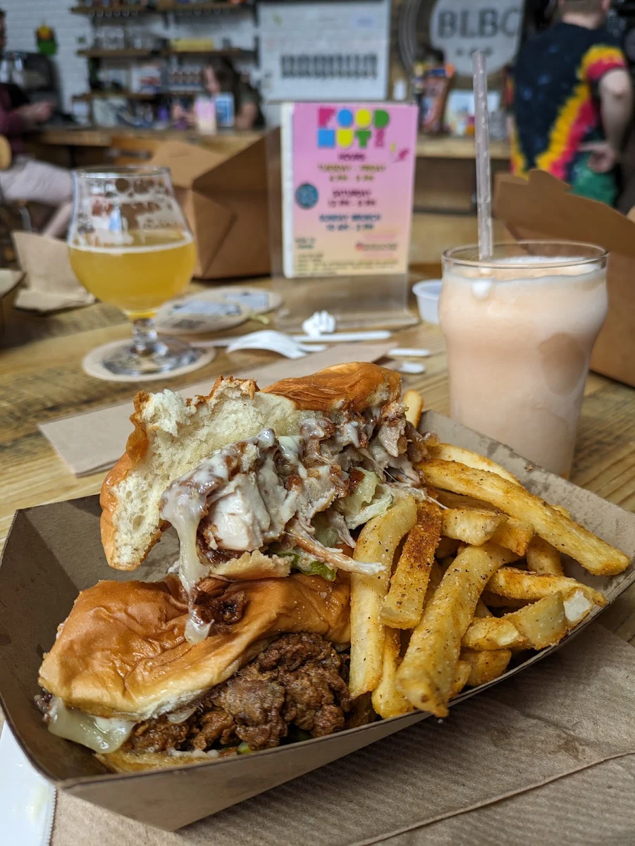 Fried Chicken Sandwich and Fries