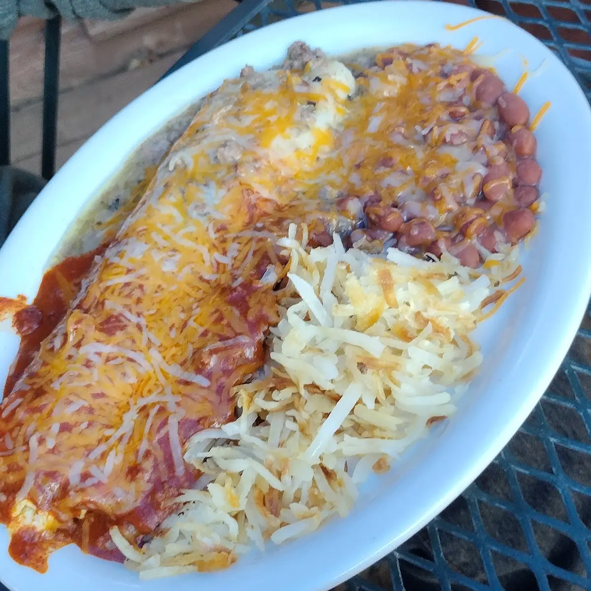 Smothered Breakfast Burrito