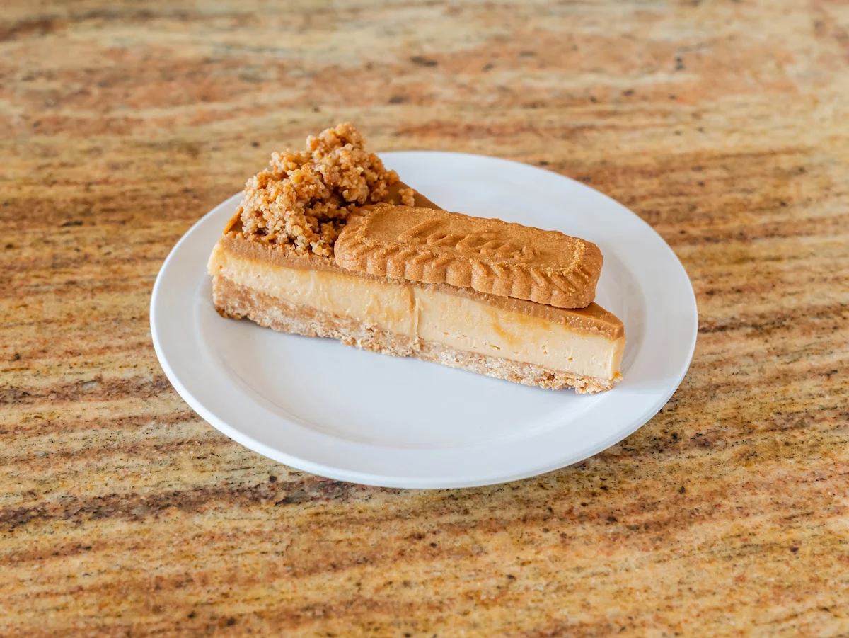 Lotus Cheesecake Slice