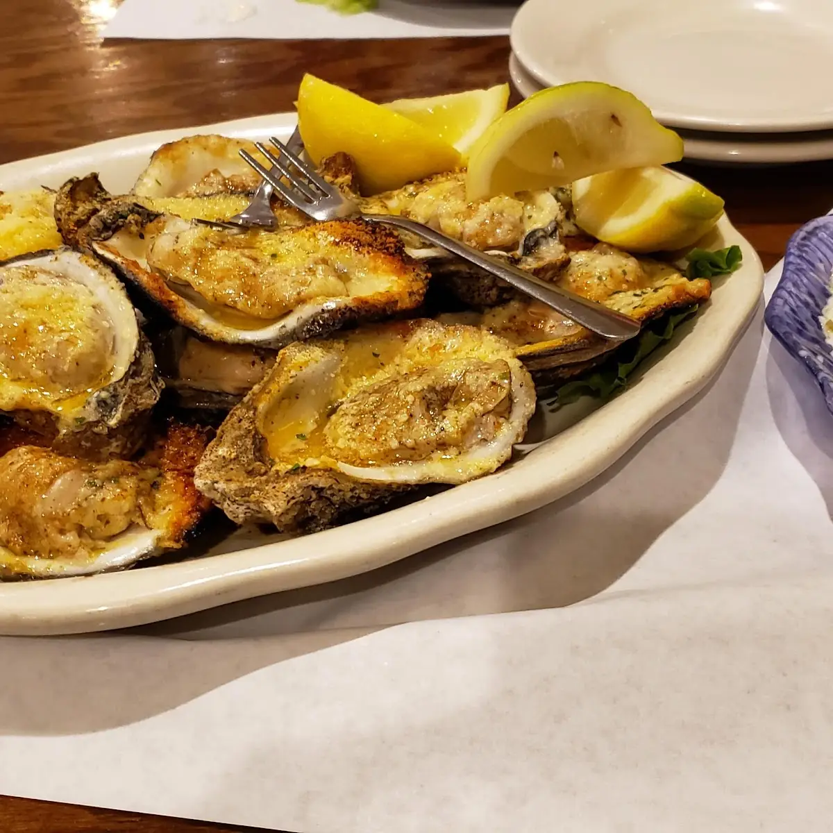 Grilled Oysters on the Half Shell