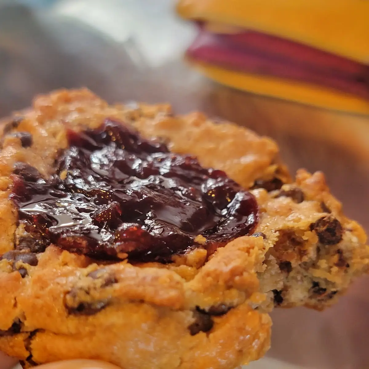 Chocolate Chip Peanut Butter & Jelly Cookie