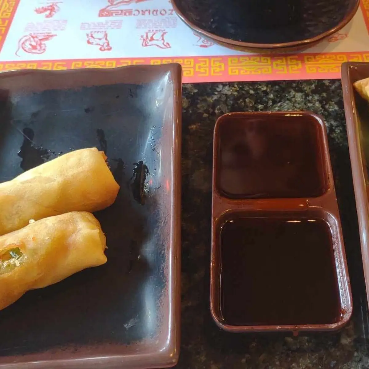 Egg Rolls and Crab Rangoon
