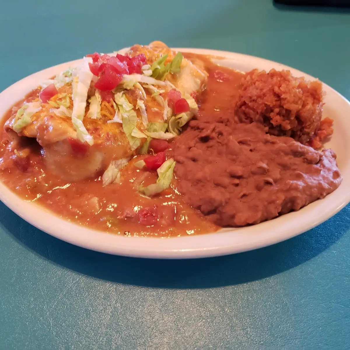 Smothered Chorizo Burrito