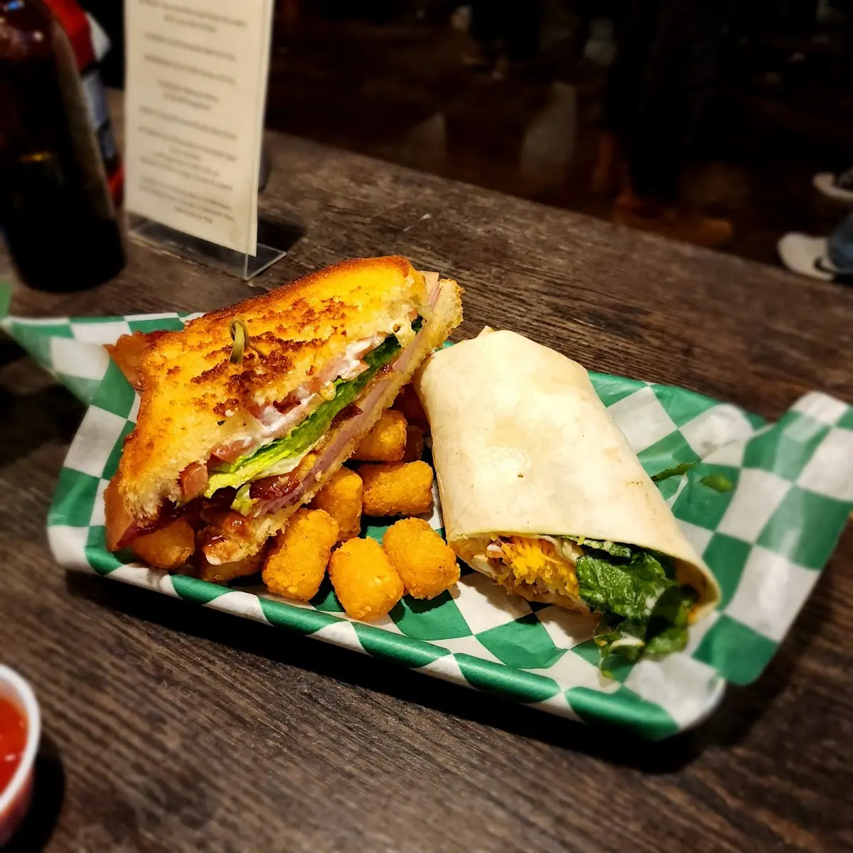 Two Lakes Club and Bacon Ranch Wrap