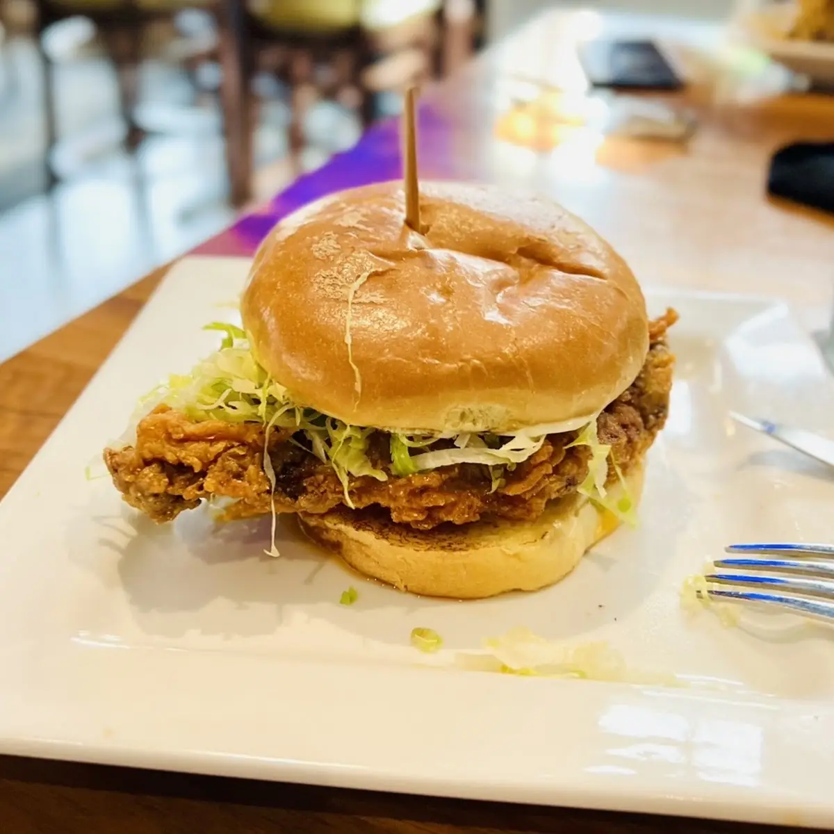 Bru Hot Chicken Burger