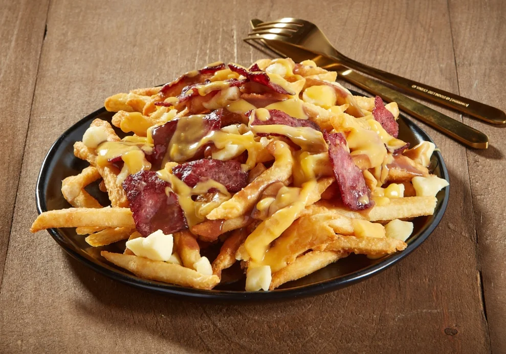 Bacon N Cheese Poutine, D Spot Desserts Brampton East