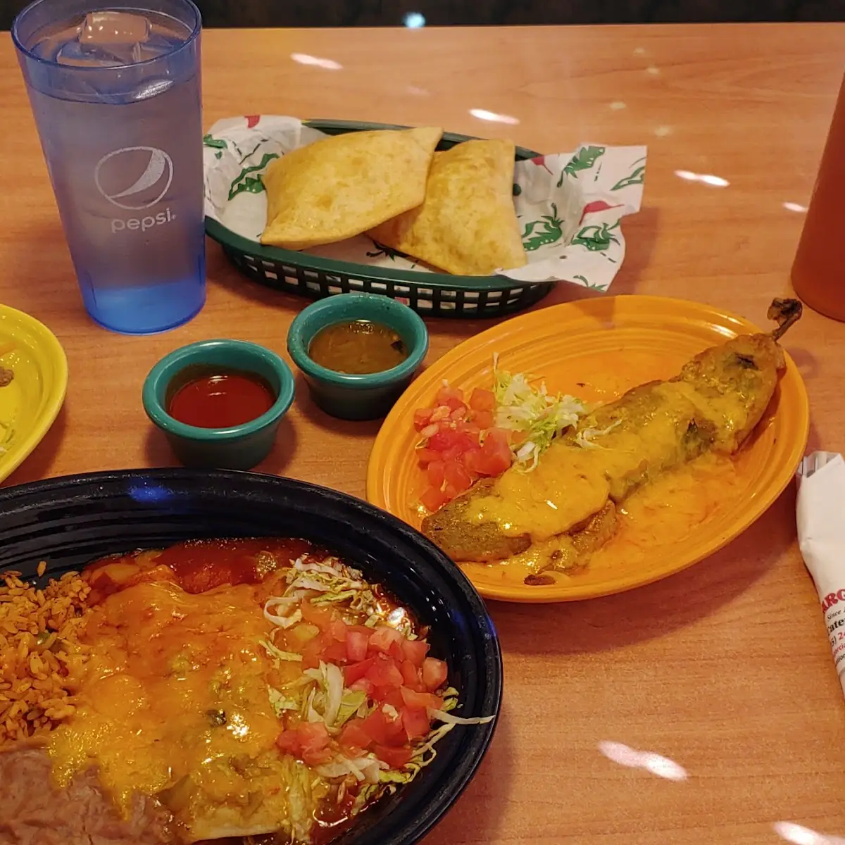 The Combination Plate with a Chili Relleno
