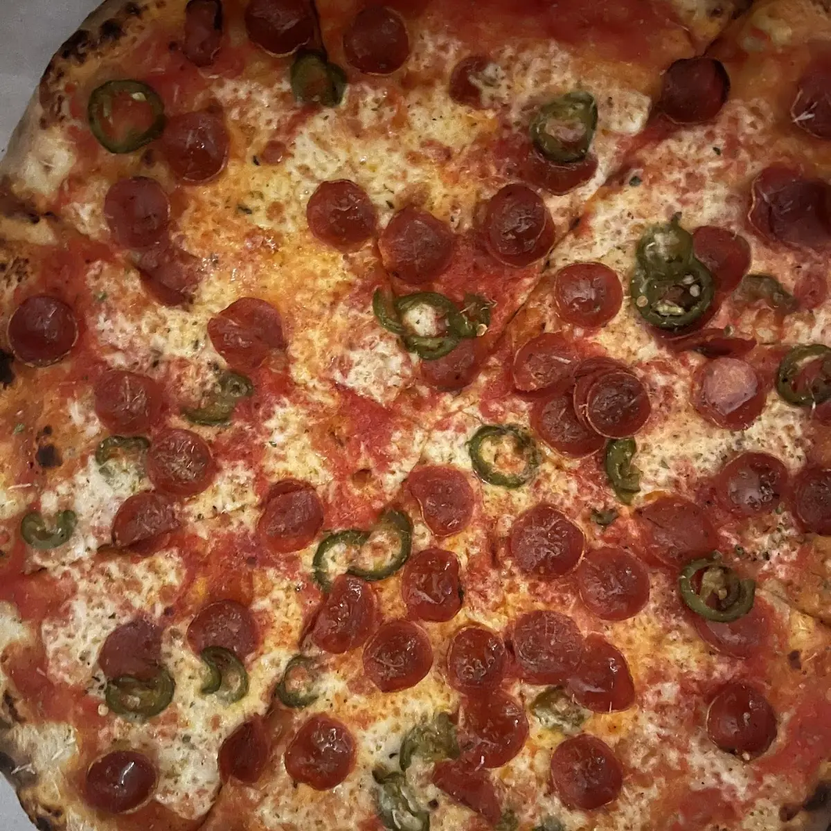 Pepperoni with Hot Honey & Jalapeños