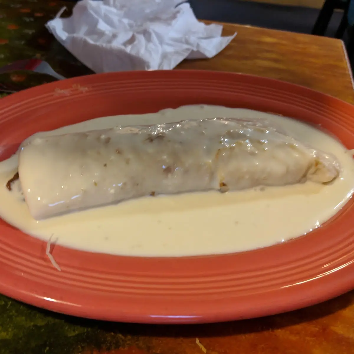 Chicken Taco with Cheese Sauce