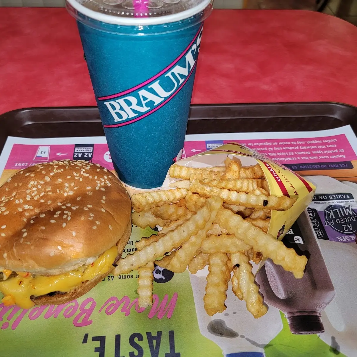 Spicy Pimento Bacon Cheeseburger Meal