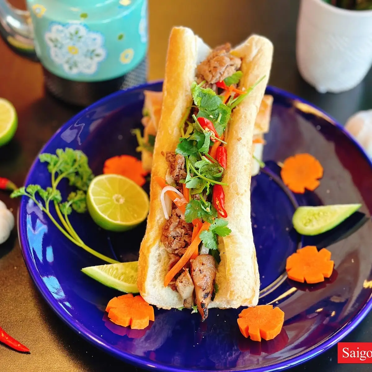 Grilled Shrimp Sandwich Banh MI