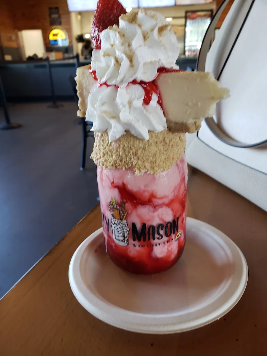 Strawberry Cheesecake Milkshake with Whipped Cream