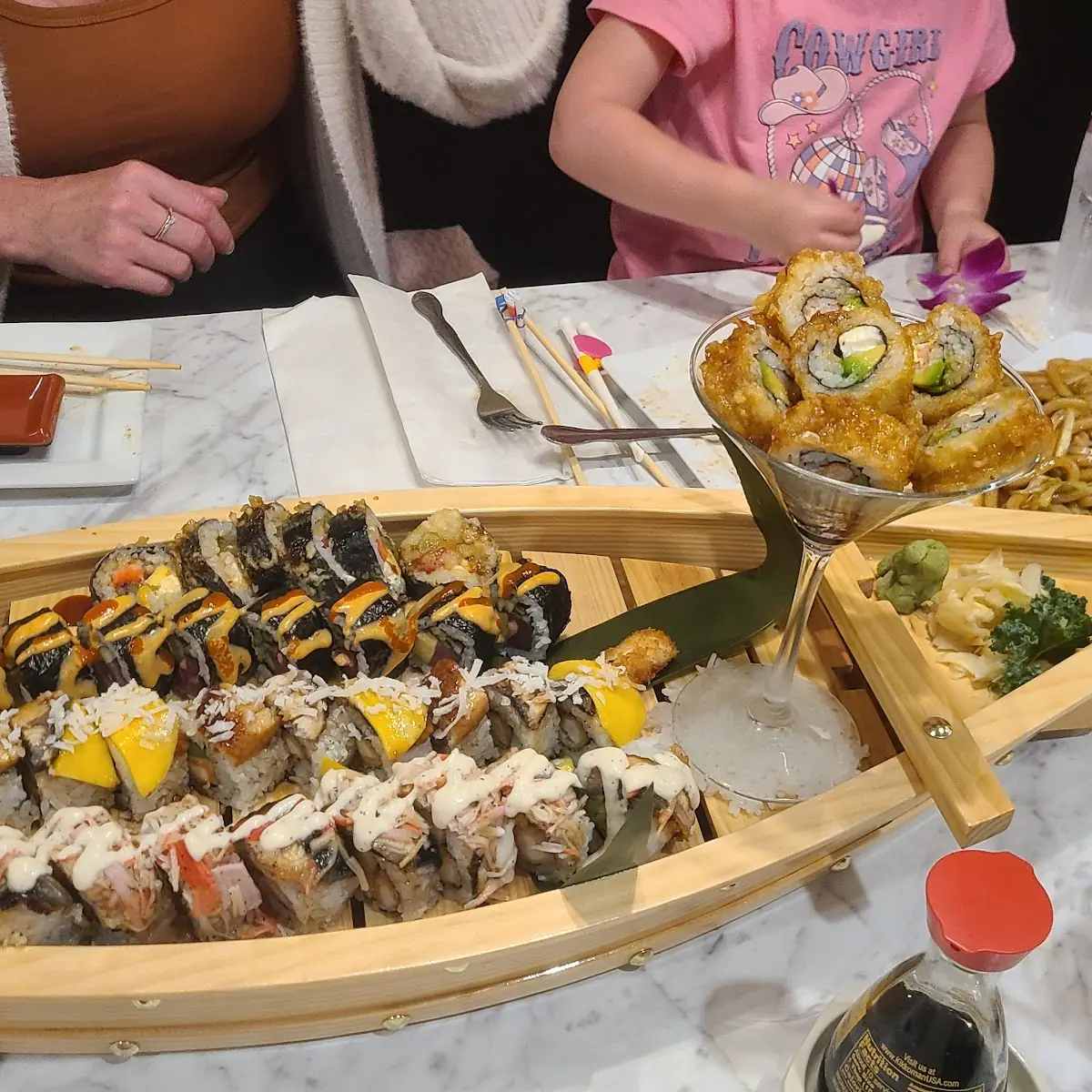Sushi Boat with Assorted Rolls
