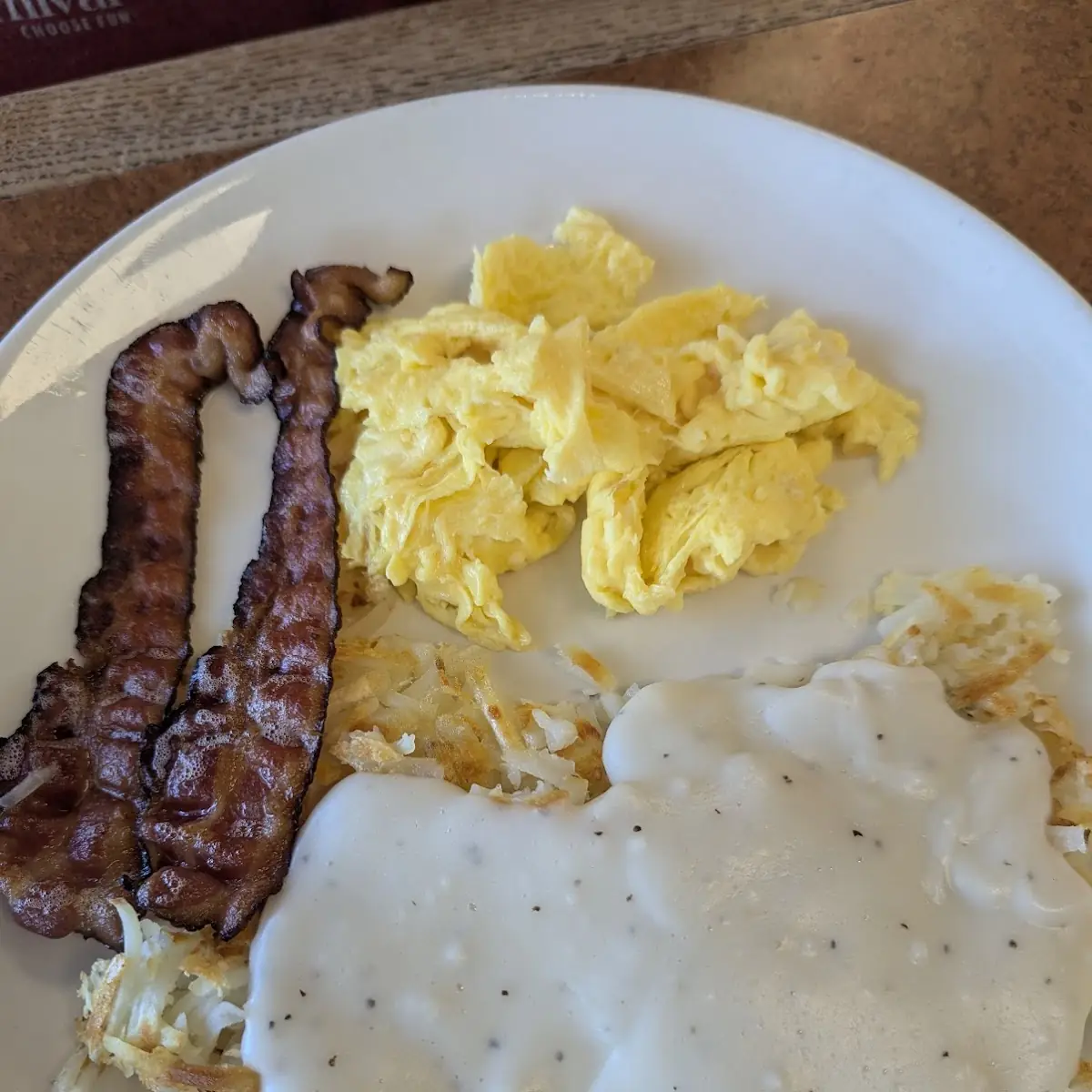 Baco Eggs and Hash Brown
