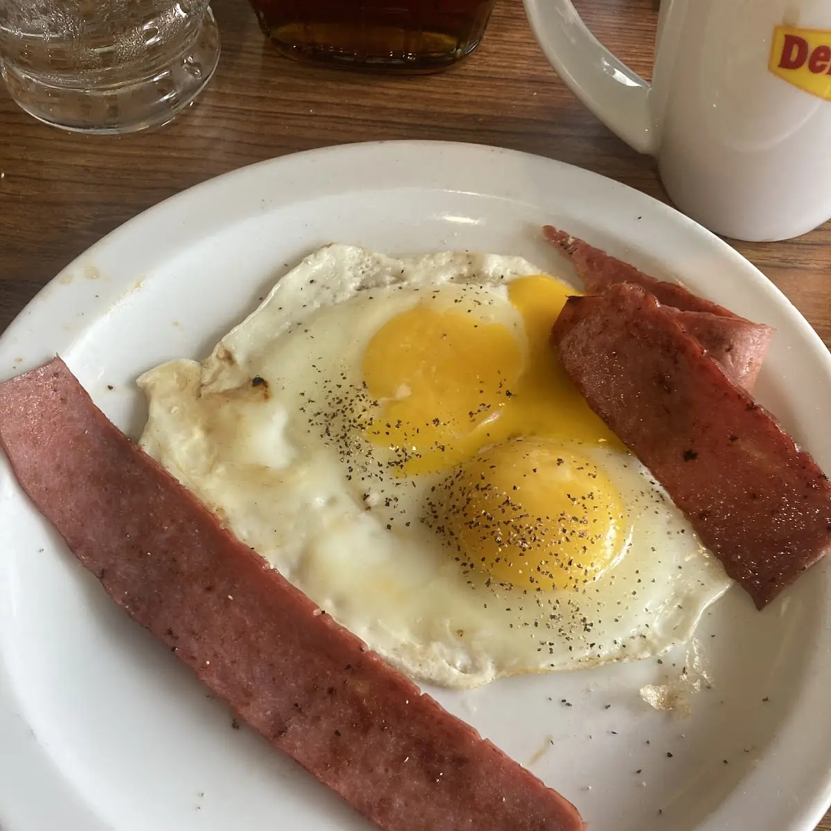 Sunny Side Eggs & Turkey Bacon