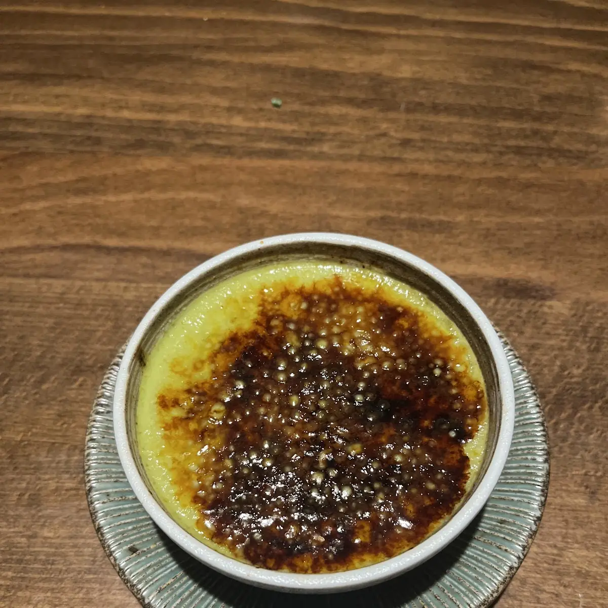 Green Tea Crème Brûlée
