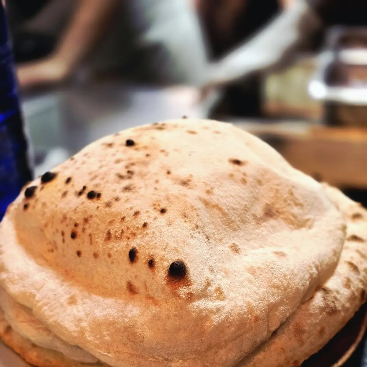 Freshly Baked Pita Bread Serving