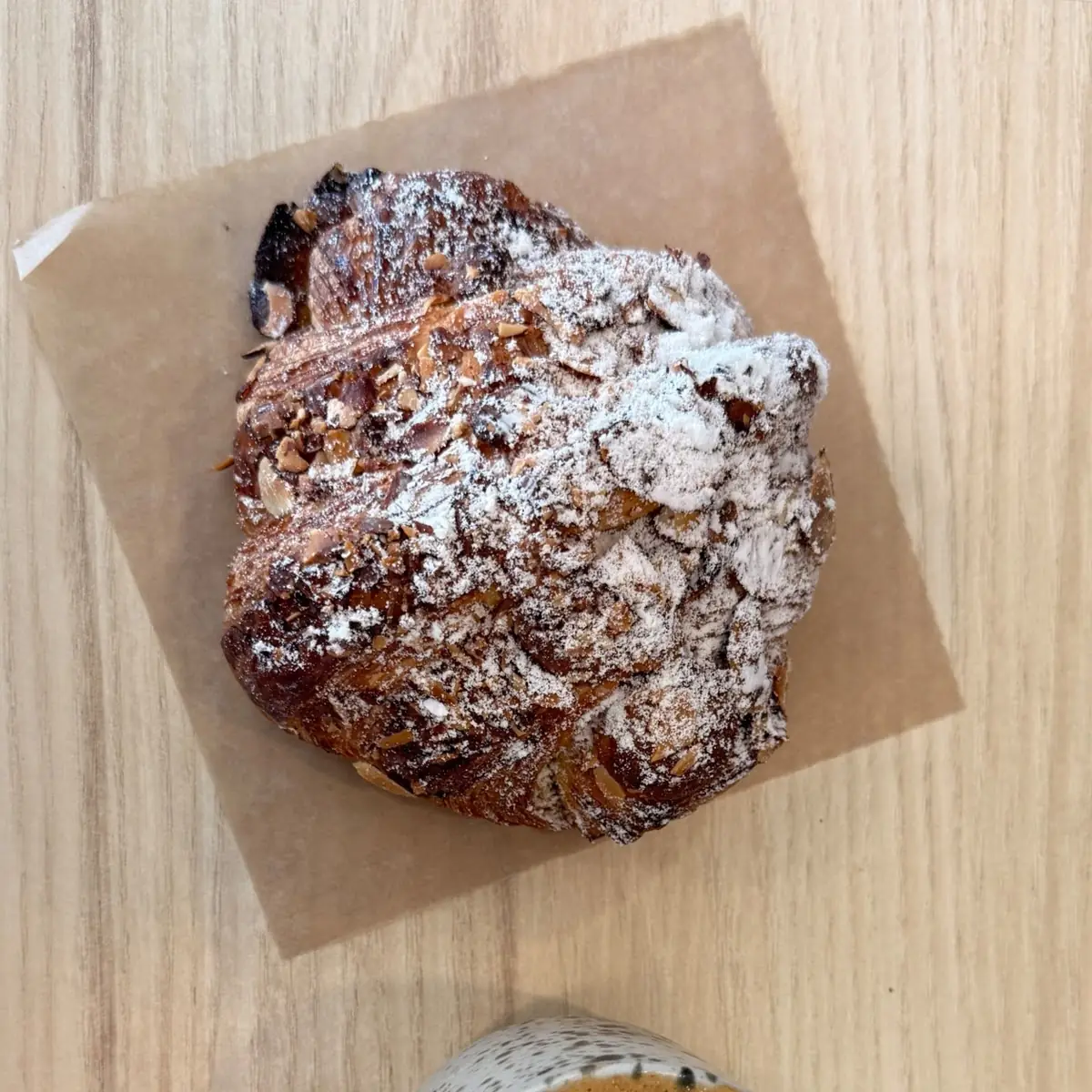 Latte with Almond Croissant