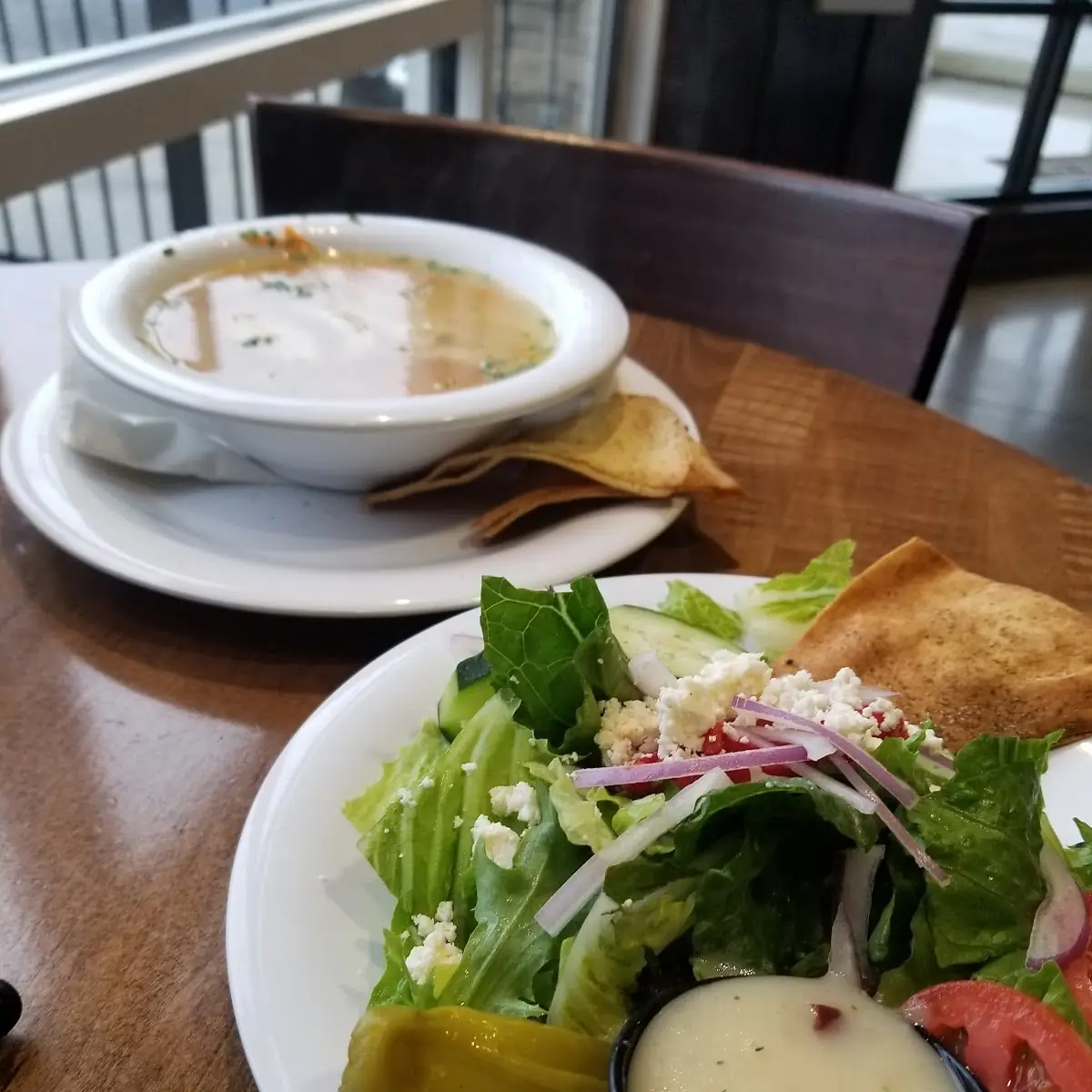 Chicken Lemon Grass Soup and Salad