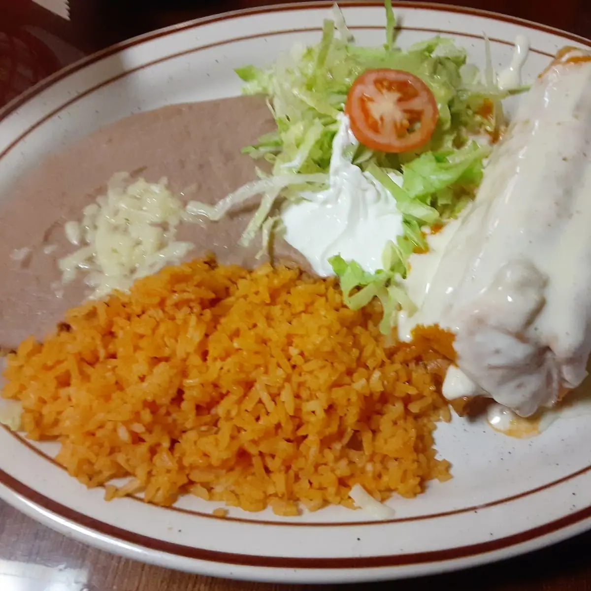 Cheese Sause Rice & Beans