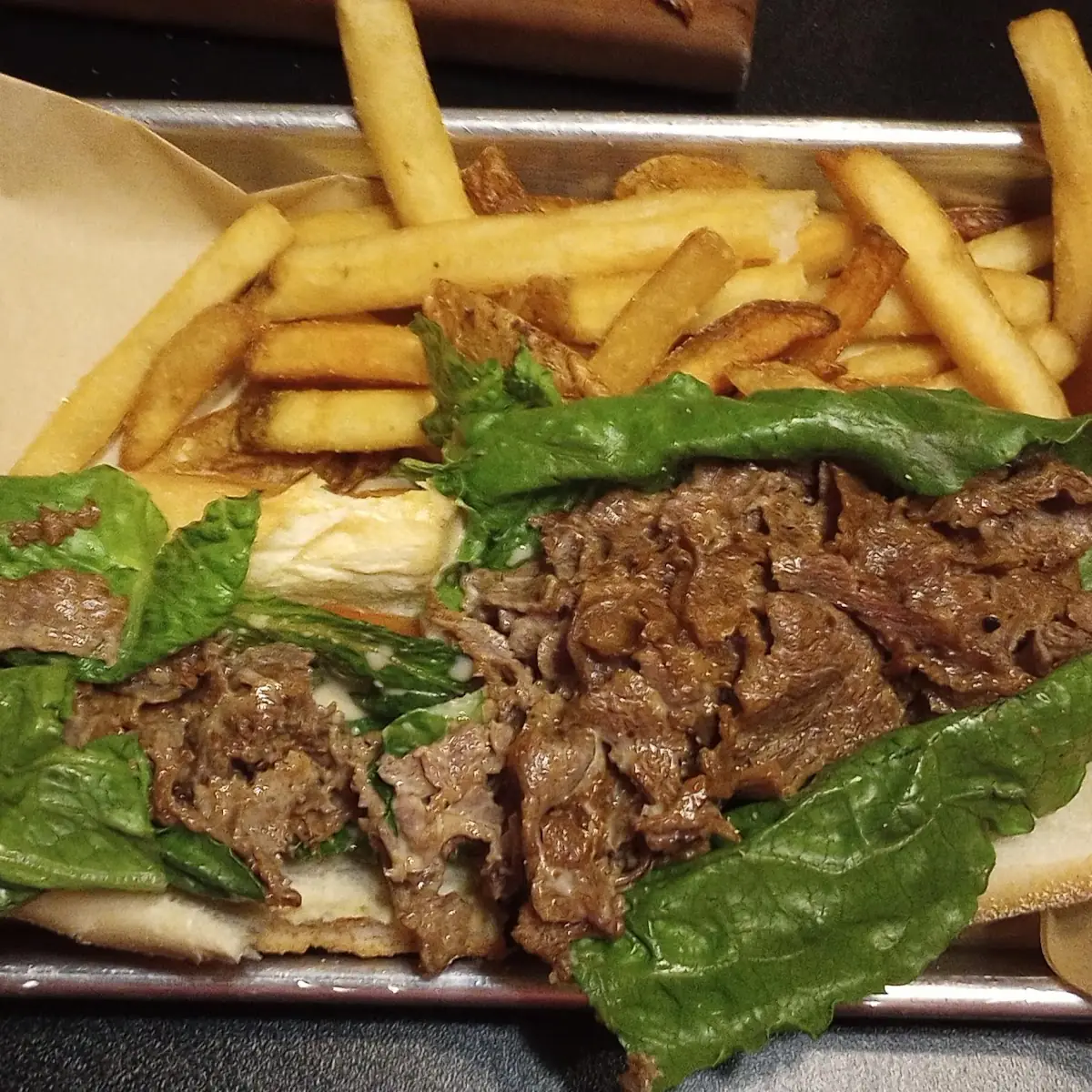 Cheese Steak with Fries